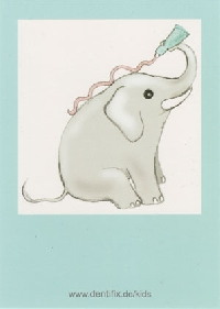 Zahnpflege Postkarte f&uuml;r Kinder