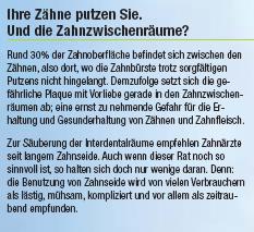 zahnzwischenr&auml;ume putzen